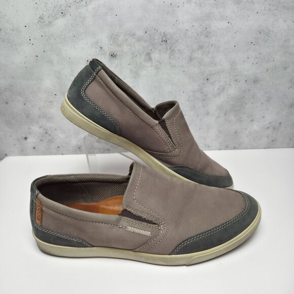Ecco Collin 2.0 Moonless Slip-On Shoes Mens Size 42 Leather *Worn - Picture 1 of 10